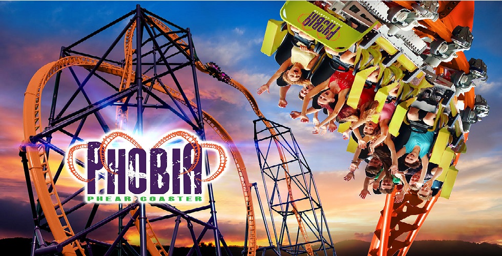 12 phobics first on Lake Compounce Phobia Phear Coaster