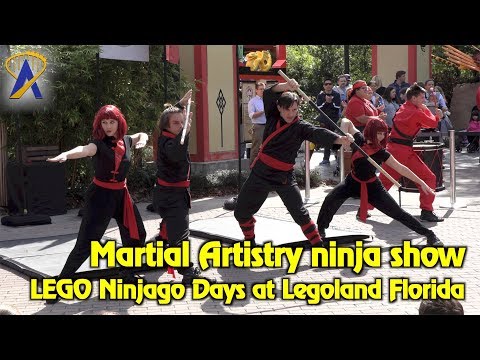 Martial Artistry ninja show during Lego Ninjago Days 2018 at Legoland Florida