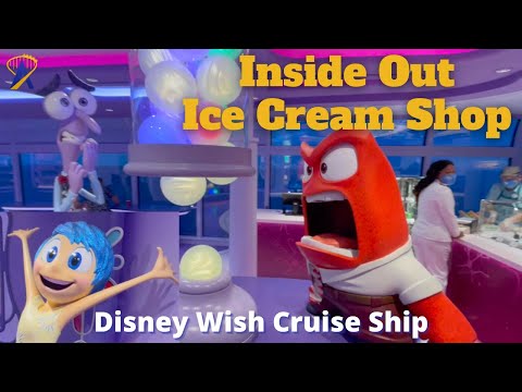Inside Out Joyful Sweets Ice Cream Dessert Shop on the Disney Wish Cruise Ship