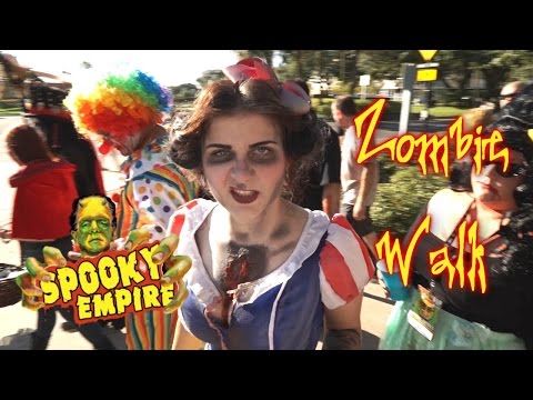 Horde of zombies invade International Drive for Spooky Empire 2015