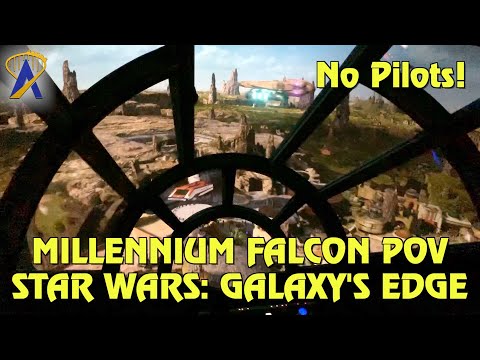 Millennium Falcon: Smugglers Run POV with No Pilots - Star Wars: Galaxy&#039;s Edge