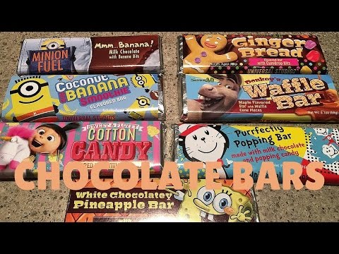 Taste Testing unique chocolate bars from Universal Orlando
