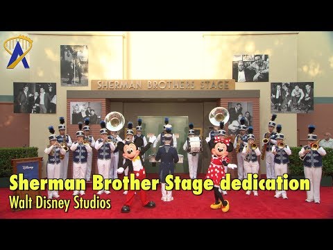 Dedication of Sherman Brothers Stage at Walt Disney Studios