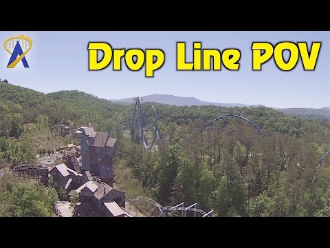 Drop Line free-fall tower POV at Dollywood
