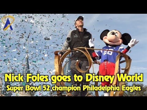 Super Bowl MVP Nick Foles of the Philadelphia Eagles comes to Walt Disney World