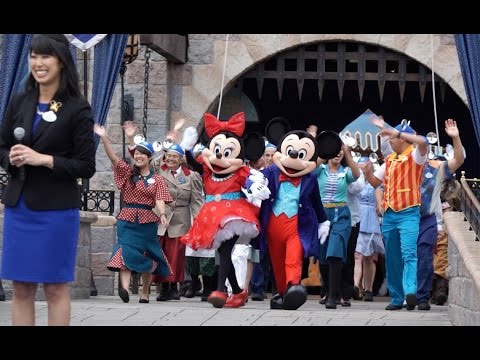 Disneyland Diamond Celebration “Finishing Touches” ceremony at Sleeping Beauty Castle