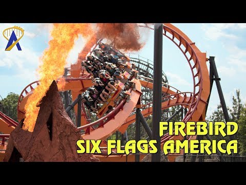 Firebird Roller Coaster at Six Flags America in Maryland