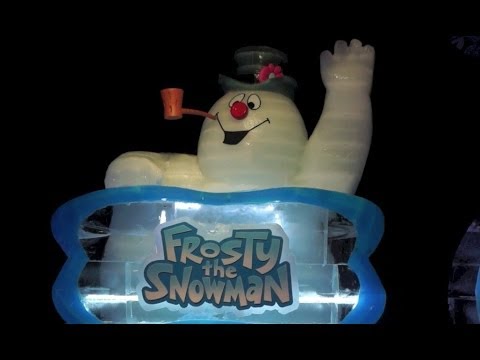 Walk through ICE! with Frosty the Snowman at Gaylord Palms Resort 2013