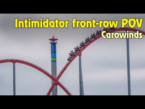 Intimidator Front-Row POV at Carowinds