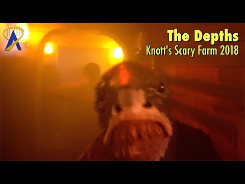 The Depths haunted house walkthrough at Knott&#039;s Scary Farm 2018
