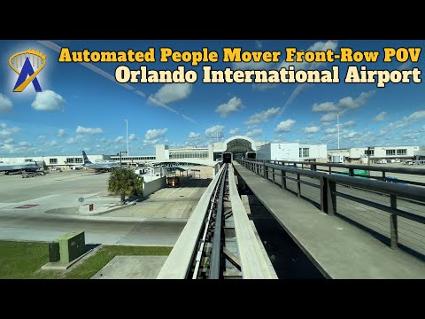 Front-row POV of APM (Automated People Mover) at Orlando International Airport