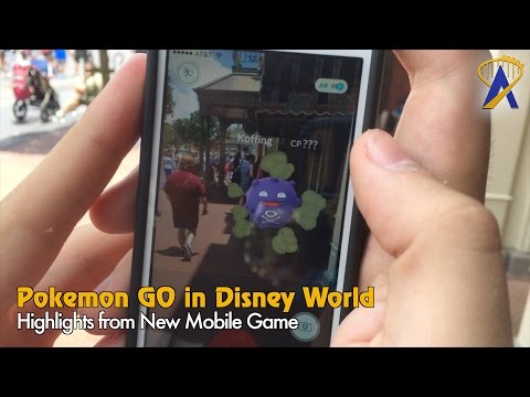 Playing Pokémon GO at Disney World