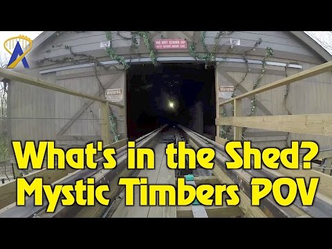Mystic Timbers roller coaster POV and Shed reaction at Kings Island