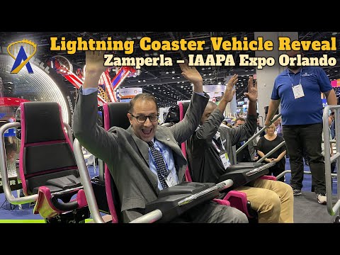 Zamperla Rides NEW Lightning Coaster Ride Vehicle Reveal at IAAPA Expo Orlando