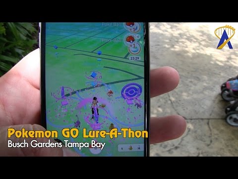 Pokemon GO Theme Park Lure-A-Thon at Busch Gardens Tampa