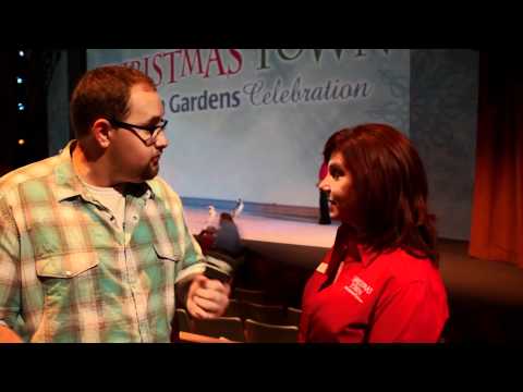 Christmas Town Preview Center at Busch Gardens Tampa walk-through and interview