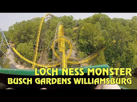 Loch Ness Monster Roller Coaster POV at Busch Gardens Williamsburg