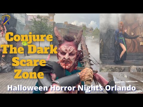 Conjure The Dark Scare Zone Walkthrough at Halloween Horror Nights 2022
