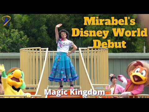 Mirabel from &#039;Encanto&#039; Debuts at Disney World in the Disney Adventure Friends Cavalcade