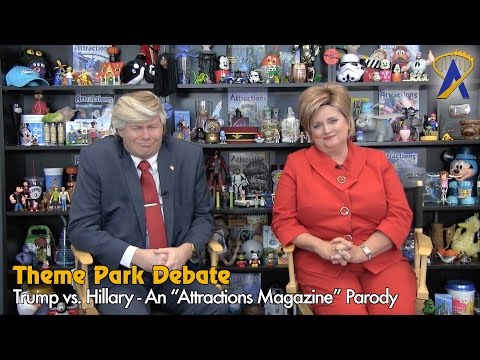 Theme Park Debate: Trump vs. Hillary - An &#039;Attractions Magazine&#039; Parody