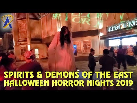 Spirits &amp; Demons of the East and Fallen Angelz scare zones at Halloween Horror Nights Hollywood 2019