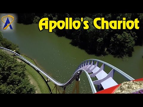Apollo&#039;s Chariot Roller Coaster POV Busch Gardens Williamsburg