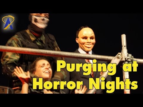 Purge Victim Roundup and Killing at Halloween Horror Nights Orlando 2017