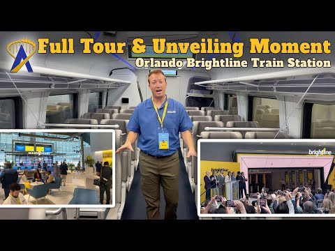 Full Tour and Grand Opening of Orlando Brightline Station at MCO Airport