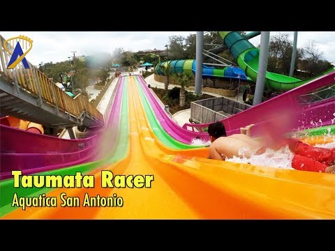 Taumata Racer slide POV at Aquatica San Antonio
