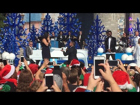 Jason Derulo helps with marriage proposal during 2015 Disney Christmas Celebration taping