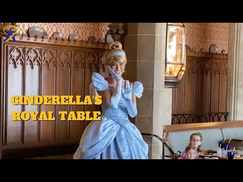 Cinderella at Cinderella&#039;s Royal Table at Magic Kingdom in 2020