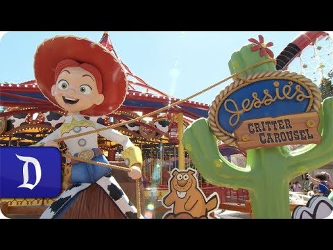 Jessie&#039;s Critter Carousel at Pixar Pier in Disney California Adventure Park