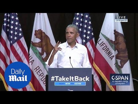 Obama jokes about smoking at Disneyland in Anaheim speech