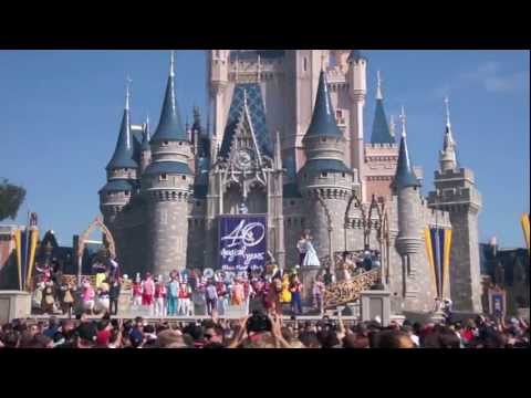 Walt Disney 40th Anniversary Celebration at Magic Kingdom Cinderella Castle