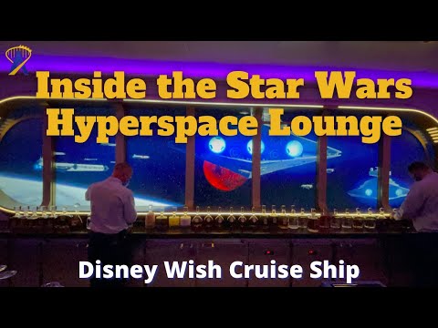 Tour the Star Wars Hyperspace Lounge on the Disney Wish Cruise Ship