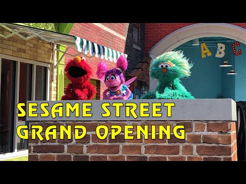 Elmo, Abby Cadabby and Rosita visit Sesame Street at SeaWorld for the Grand Opening