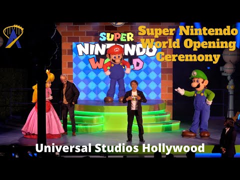 Full Ceremony for Super Nintendo World at Universal Studios Hollywood