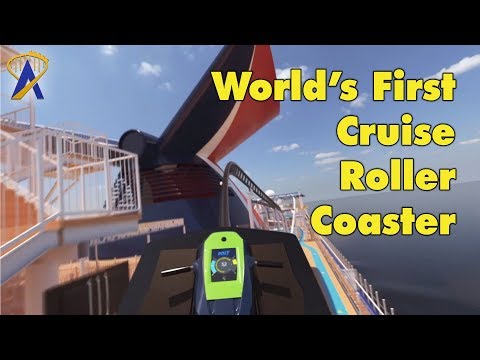 World&#039;s First Roller Coaster on a Cruise Ship - Carnival Mardi Gras