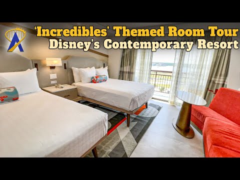 &#039;Incredibles&#039; Themed Room Tour at Disney’s Contemporary Resort