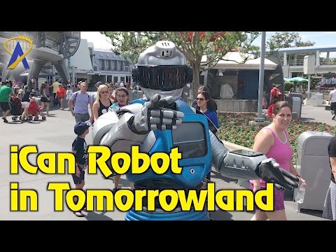 iCan Robot interacting with Tomorrowland guests at Magic Kingdom