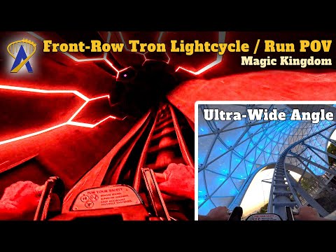 Front-Row On-Bike POV at Tron Lightcycle Run Magic Kingdom – With Sunset Canopy Views