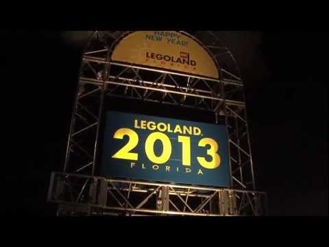 Legoland Florida New Year&#039;s Eve 2012 brick drop and fireworks