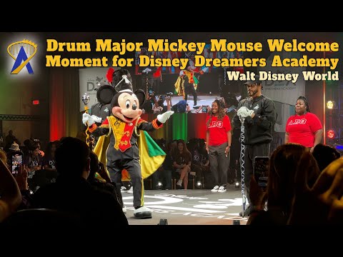 Drum Major Mickey Mouse Hosts Opening Moment of Disney Dreamers Academy