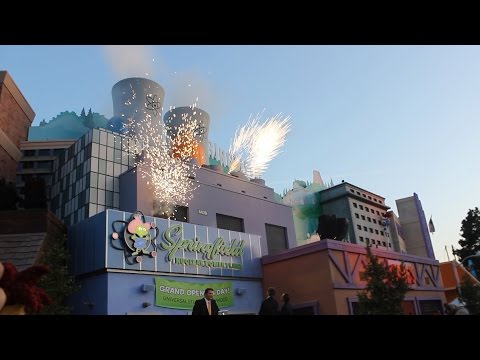 Grand opening of Simpsons Springfield area at Universal Studios Hollywood