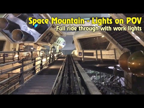 Space Mountain - LIGHTS ON POV
