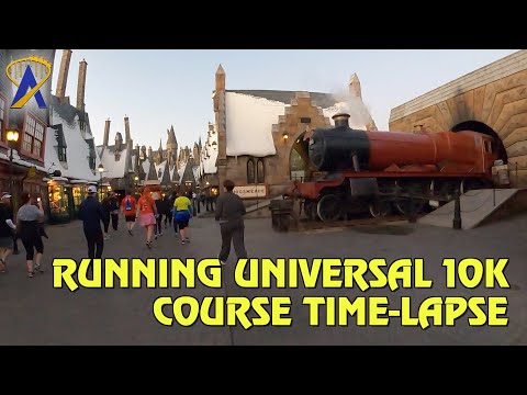 Time-Lapse of Running Universal 10K Course at Universal Orlando Resort