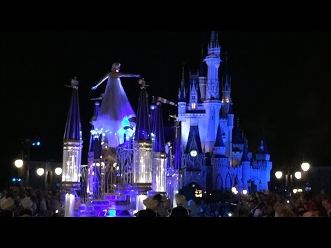 Frozen pre-parade during 24-hour party at Magic Kingdom