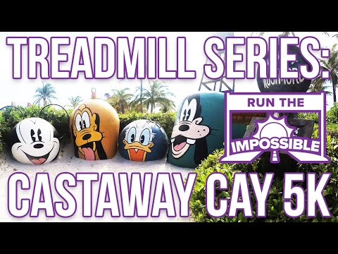 Disney Cruise Line Castaway Cay 5K Treadmill Workout Full Race Steady Walkthrough Run