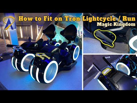 How To Sit and Fit Right on Tron Lightcycle / Run Roller Coaster Bike Seats at Magic Kingdom