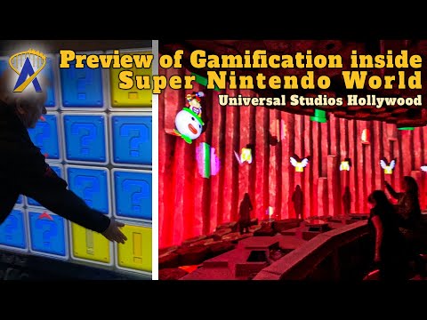 Preview of Gamification inside Super Nintendo World at Universal Studios Hollywood